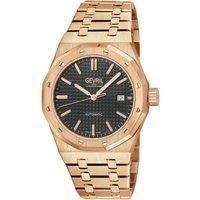 Gotham 49406B Swiss Automatic, Sellita SW200-1 Black Embossed Dial Watch