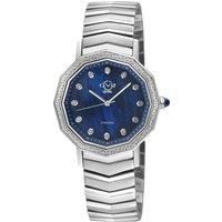 Spello II SS Case, Blue MOP Dial, SS Bracelet watch