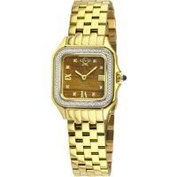 GV2 Milan Women's Tiger Eye Dial IPYG Stainless Steel Bracelet Watch