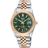 Gevril Men's 48971B West Village Swiss Automatic Two-Tone IP Steel Wristwatch