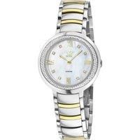 Amalfi Women's Swiss Quartz Diamond White MOP Dial Two Tone Watch