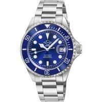 Men's Liguria 316L stainless Steel, Blue Bezel,Blue Dial 316L Stainless Steel Bracelet Watch