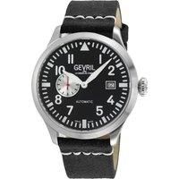 Vaughn Swiss Made Automatic SA110 Black Leather Watch