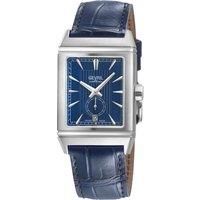 Time Square 316L Stainless Steel Case, Blue Dial, Blue Handmade Italian Leather Watch