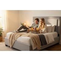 Plush Velvet Montreal Upholstered Bed Frame - Optional Ottoman Storage - 5 Sizes & Colours