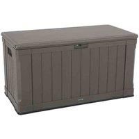 Lifetime 60089 439 Litre (116-Gallon) Storage Box for Indoor or Outdoor Use Rigid Dual-Wall HDPE - Dark Brown
