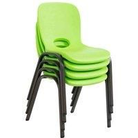 Lifetime 80473 Children Chair - Lime Green (4-Piece), 38.2 x 36.8 x 59.8 cm