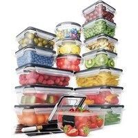 18-Piece Spill Proof Food Storage Container Set - For Food Prep!
