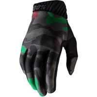 100 Percent Ridefit Gloves Black Camo