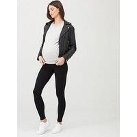 SPANX Women's Mama Look at Me Now Seamless Leggings Very Black X-Small 26