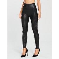 Spanx Women's 20136r-very xs Leggings, Black (Very Black Very Black), 6 (Size: X-Small)