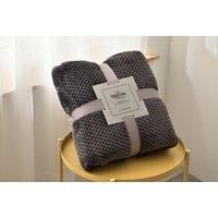 Plush Fuzzy Fleece Throw Blanket - 6 Sizes & 8 Colours - Blue