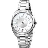 Logo Silver Dial Stainless Steel Watch