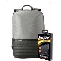 Energizer EPB001 Laptop Charging Bag with UE10004 Power Bank - Grey