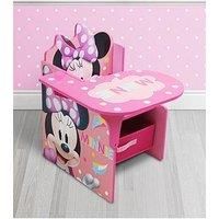 Minnie Mouse Chair Desk With Storage Bin