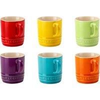 Le Creuset Stoneware Rainbow Set Of 6 Cappuccino Mugs