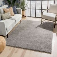 Well Woven Rainbow Well Sheepskin Light Grey Rug Light Gray Rectangle 120 x 160cm