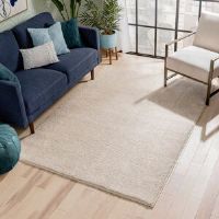 Well Woven Rainbow Well Sheepskin Beige Rug white 160.0 W x 3.8 D cm