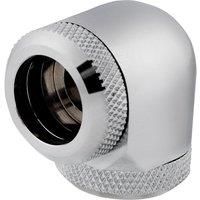 CORSAIR Hydro X Series XF Hardline 90 14 mm Fitting - Chrome, Pack of 2