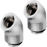 Corsair HYDRO X Series 45° Rotary Bits - Chrome (Pack of 2)