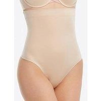 NWTD Spanx XS Suit Your Fancy Control High-Waist Thong 10196R Beige 89520