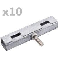 Garden U Mat Connector 10 Sets Silver
