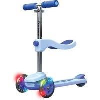 RAZOR Rollie Kids' 2-in-1 Convertible Kick Scooter - Blue, Blue