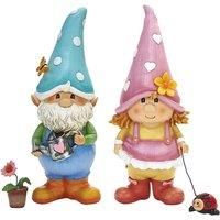 Garden Friend Gnome Statues - Pink