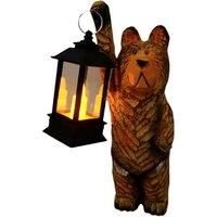 Bernard The Bear Garden Statue W/Led Lantern