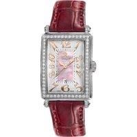 Avenue of Americas Mini MOP Dial Leather Swiss Quartz Watch