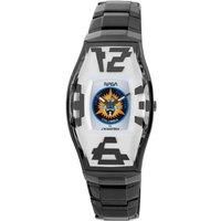 Black Band White Dial Watch