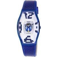 White Dial Blue Band Watch