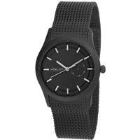 Agers Date Sub-Dial Watch, IP Case & Mesh Bracelet