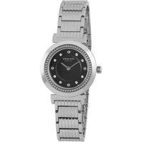 Djursland Applied Screw Like Indexes w Swarovski crystals, Stainless steel bracelet