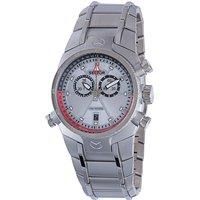 Alarm Silver Dial Bracelet Watch