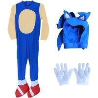 Sonic The Hedgehog Inspired Kids' Fancy Dress - 3 Sizes