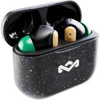 House of Marley Little Bird True Wireless Earbuds, Touch Controls, Built-In Mic, 24 Hours Playtime with Case, USB-C Quick Charge, Sustainable Materials, Movie and Gaming Mode, Black