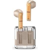 House of Marley Zion True Wireless Bluetooth Earbuds - Ear Buds with Built-in Microphone, 16 Hr Playtime In Ear Headphones, USB-C Earphones Case, Sustainable Materials, Cream