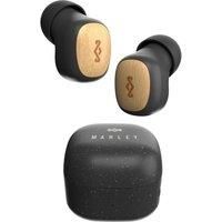 House of Marley Smile Jamaica True Wireless Earbuds - Small Bluetooth Ear Buds, 14 Hr Playtime Mini In Ear Headphones, TWS Bluetooth Earphones with Charging Case, Sustainable Materials, Black