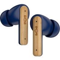 House of Marley Little Bird True Wireless Bluetooth Earbuds - IPX4 Ear Buds with Built-in Microphone, 24 Hr Playtime In Ear Headphones, USB-C Quick Charge Earphones Case, Sustainable Materials, Blue