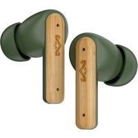 House of Marley Little Bird True Wireless Bluetooth Earbuds - IPX4 Ear Buds with Built-in Microphone, 24 Hr Playtime In Ear Headphones, USB-C Quick Charge Earphones Case, Sustainable Materials, Green