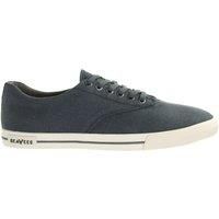 Hermosa Plimsoll Standard Lace-Up Navy Synthetic Trainers