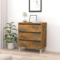 Sideboard Smoked Oak 60x35x69 cm Engineered Wood