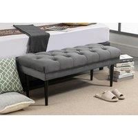 Button Tufted End Of Bed Bench