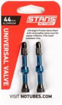 Stan/'s NoTubes Universal Presta Valve Stems - Aluminium - Blue - 35mm - Pair