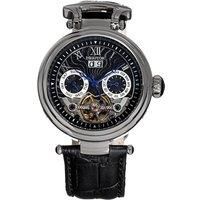 Ganzi Semi-Skeleton Leather-Band Watch