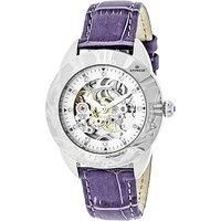 Godiva Automatic MOP Leather-Band Watch