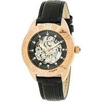 Godiva Automatic MOP Leather-Band Watch