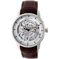 Ryder Skeleton Leather-Band Watch