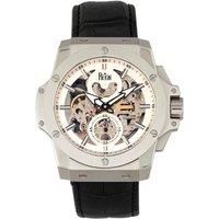 Commodus Automatic Skeleton Leather-Band Watch